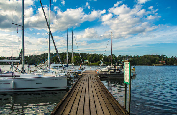 Blue Sky, Boats \u0026 Water - Life Size Posters