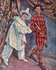 Pierrot and Harlequin - Framed Prints