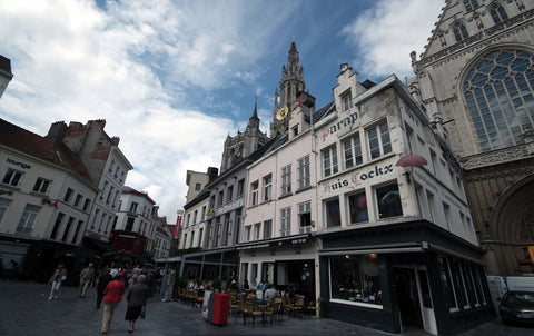 Old Citycentrum Antwerp - Canvas Prints by Alain Dewint