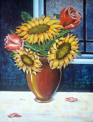 Flowerpot - Large Art Prints by Deepak Deshmane