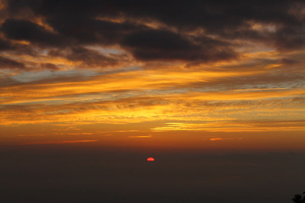 Orange Ball Among The Clouds - Canvas Prints