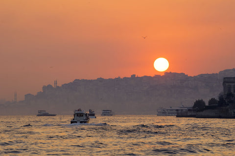 Sunset In Bosphorus - Framed Prints by Lizardofthewisard
