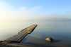 Jetty In Fog - Canvas Prints