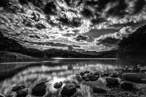 Elterwater In Monochrome by Stuart Adams