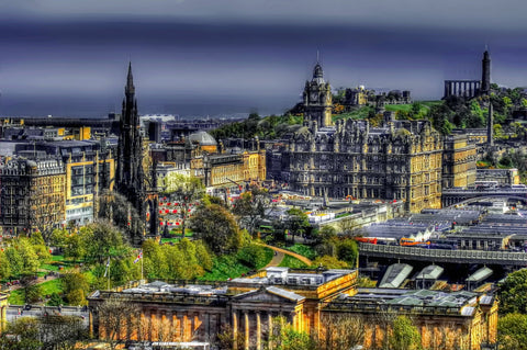 Edinburgh - Canvas Prints by William De Simone