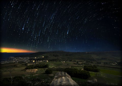 Gozo Startrails - Framed Prints