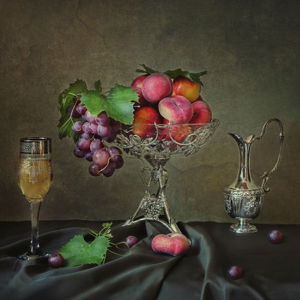 Fruit And Wine - Art Prints