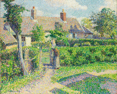 Peasants Houses, Eragny - Posters by Camille Pissarro