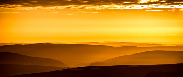 Sunrise On The Hills - Canvas Prints