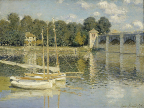 The Argenteuil Bridge - Framed Prints by Claude Monet