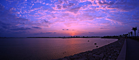 Lovely Sunrise Encroaching The Blue Sky - Framed Prints