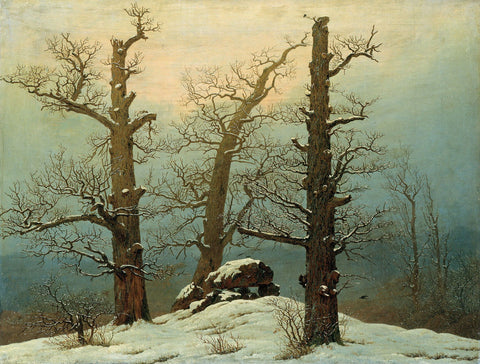Cairn In Snow - Art Prints