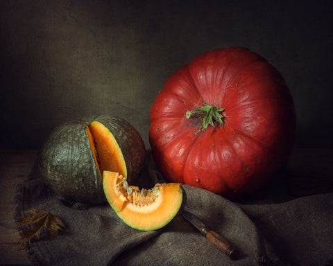 Just A Pumpkin - Canvas Prints by Iryna Prykhodzka