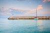 Pier And A Boat - Large Art Prints