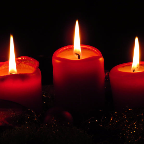 Three Burning Candles - Art Prints