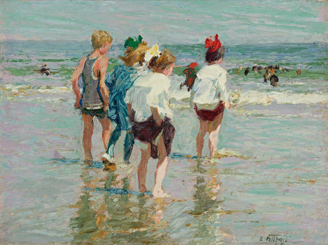 At the Beach - Canvas Prints by Edward Henry Potthast