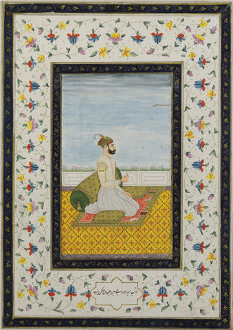 Indian Miniature Art - Rajput painting - King Rao Jodha - Framed Prints