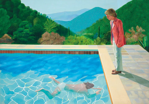 Pool With Two Figures - David Hockney by David Hockney