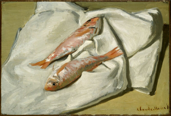 Claude Monet - Red Mullets 1869 - Canvas Prints