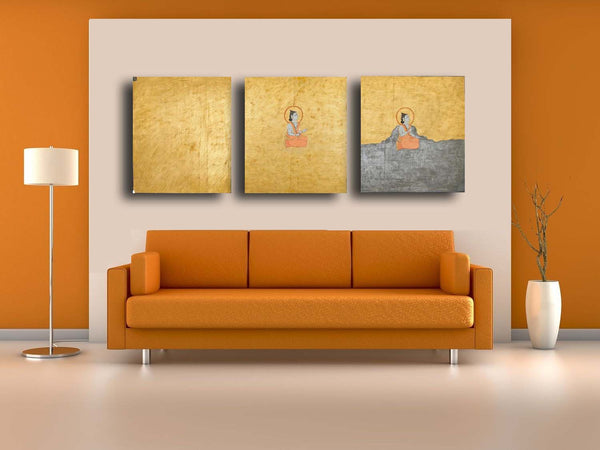 Three Aspects of the Absolute - Art Panels - Set Of 3 Gallery Wrap (16 x 18 inches each) - International - Shipping