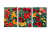 Floral Art Poppies - Art Panels