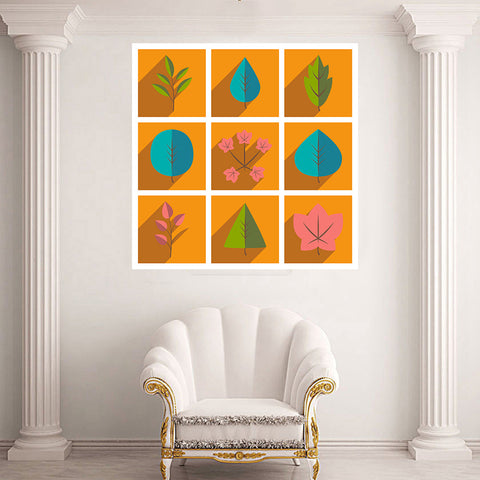 Set Of 9 Seasons - Gallery Wrapped Art Print (12x12) by Susie Bryan