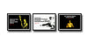 Set Of 3 Bruce Lee - Premium Quality Framed Poster (12 x 18 inches)