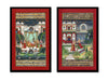 Set Of 2 Bundi Palace Painting Handmade Indian Miniature Rajasthani Ragini Folk Decor Art - Gallery Wrapped Art Print (18x30)