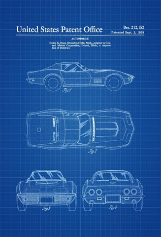 1968 Classic Car - Posters