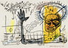 1982 Statue - Jean-Michel Basquiat - Neo Expressionist Painting - Large Art Prints