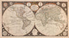Decorative Vintage World Map - A New Map of the World - I. Evans - 1799 - Framed Prints
