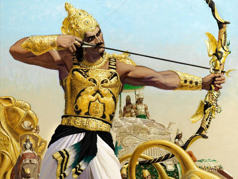 Arjuna In The Battlefiled - Canvas Prints