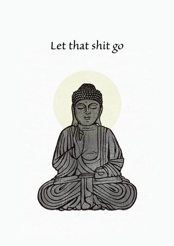 Buddha Reassuring Art Print - Large Art Prints by Lakshmana Dass