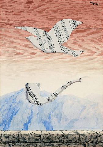 Musical moments (Moments musicaux) – René Magritte Painting – Surrealist Art Painting - Framed Prints
