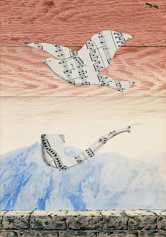 Musical moments (Moments musicaux) – René Magritte Painting – Surrealist Art Painting - Large Art Prints