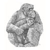 Chimpanzee Mother And Child - Art Prints