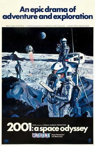 2001 A Space Odyssey - Stanley Kubrick - Hollywood Science Fiction English Movie Poster - Life Size Posters by Lan