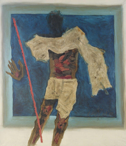 Gandhi With His Stick by M F Husain