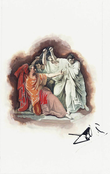 Ten Of Swords(diez de espadas) - Salvador Dali Painting - Surrealism Art - Canvas Prints