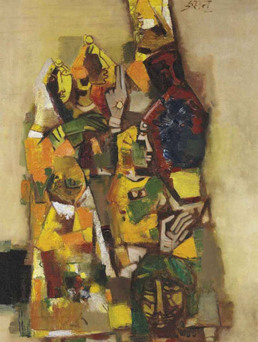 Rajasthani Women by M F Husain