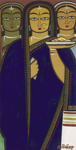 Jamini Roy - Three Women I - Large Art Prints