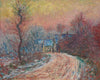 Entrance to Giverny In Winter Setting Sun (Claude Monet Entree De Giverny En Hiver Soleil Couchant) – Claude Monet Painting – Impressionist Art”. - Large Art Prints