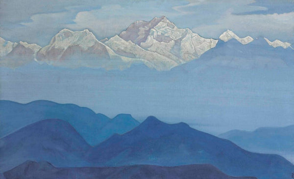 Himalayas From The Sikkim series – Nicholas Roerich Painting – Landscape Art - Framed Prints