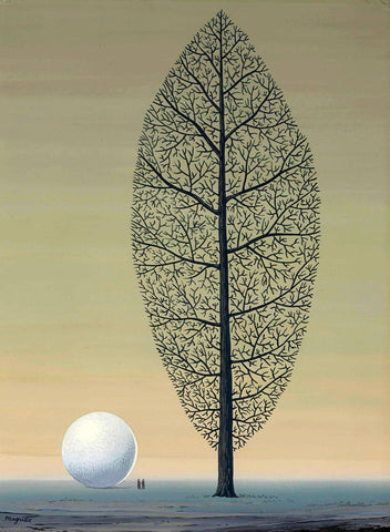 The Search For Labsolu (la recherche de labsolu) – René Magritte Painting – Surrealist Art Painting by Rene Magritte
