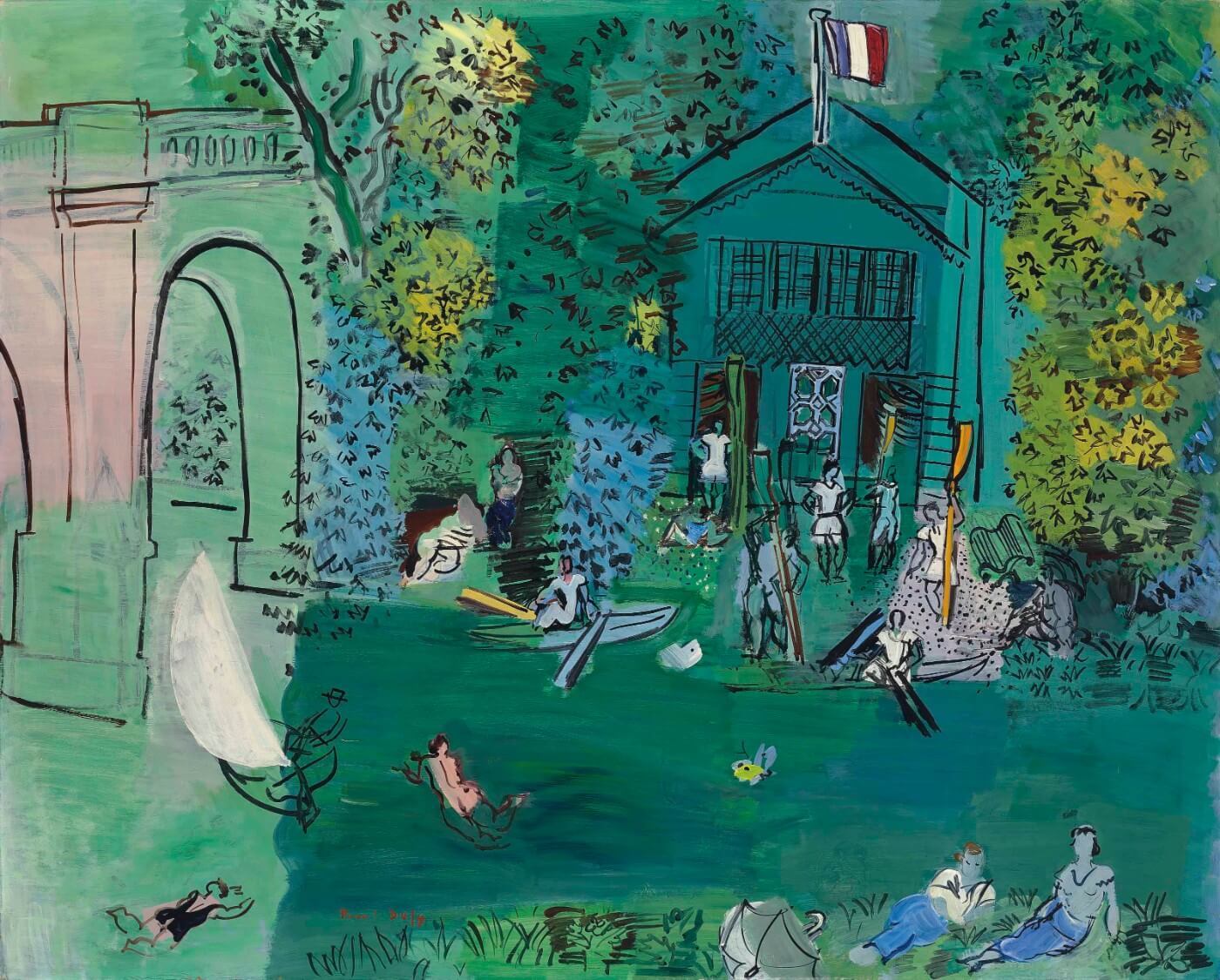 The Marne River (La Marne) - Raoul Dufy - Large Art Prints by