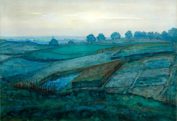 Piet Mondrian Landscape Near Arnhem - Canvas Prints