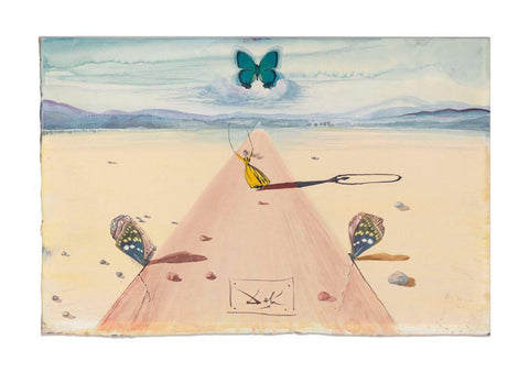 Landscape With A Woman Skipping Rope (Paisaje con una mujer saltando la cuerda) – Salvador Dali Painting – Surrealist Art - Art Prints