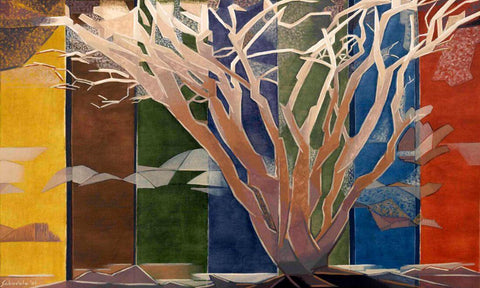 Stag Antlered Tree II - Canvas Prints