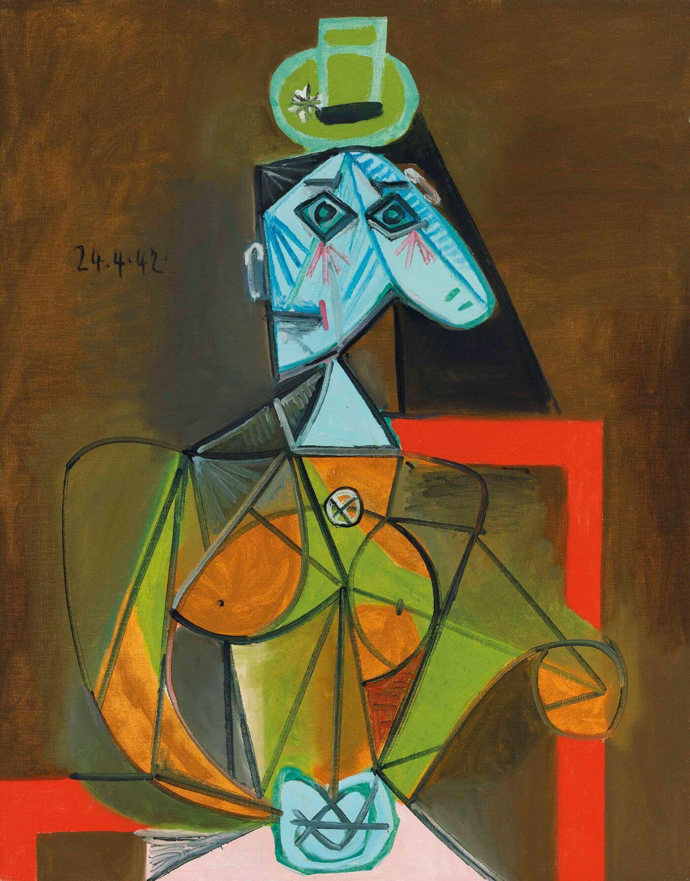 Femme dans un fauteuil (Dora Maar) (1942) - Pablo Picasso - Canvas