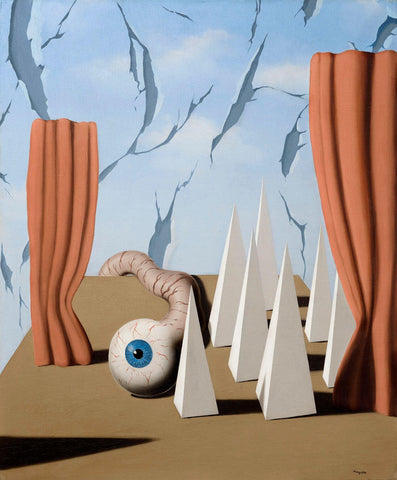 The Oetic World - ii (le monde oetique - ii) – René Magritte Painting – Surrealist Art Painting by Rene Magritte